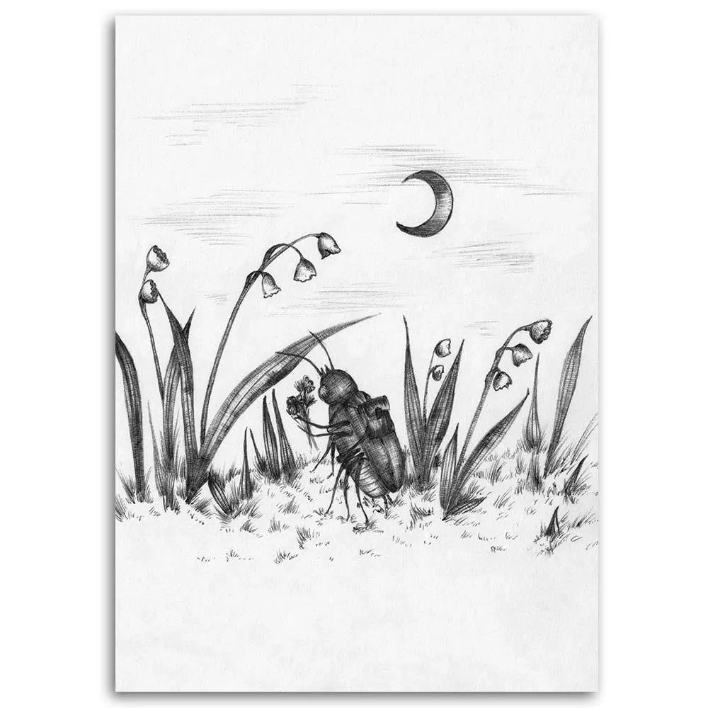 obraz-na-plotnie-owady-abstrakcja-40x60