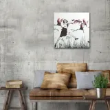 obraz-plotno-kobieta-biegajaca-na-lace-40x40-stan-nowy
