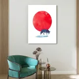 obraz-na-plotnie-wilk-o-wschodzie-slonca-60x90-stan-nowy