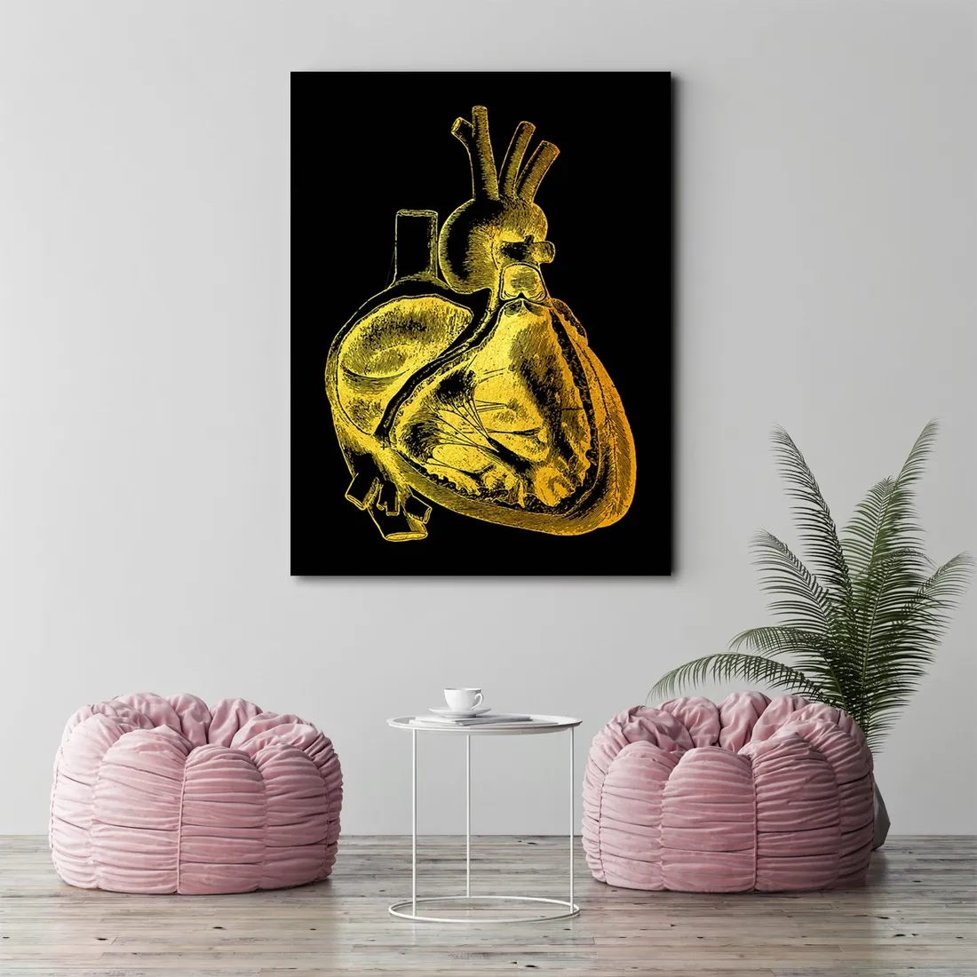 obraz-na-plotnie-anatomia-serca-w-zlocie-40x60