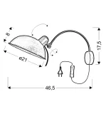 obrotowa-lampa-scienna-kinkiet-nad-lozko-do-czytania-z-wlacznikiem-na-kablu-stan-nowy