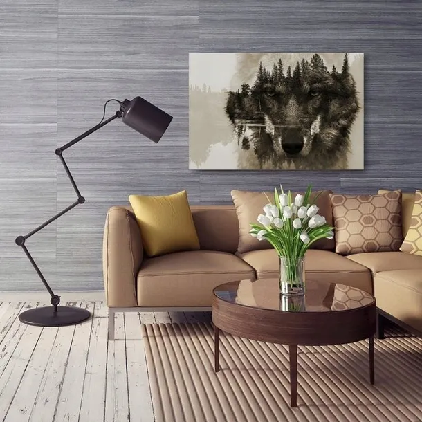 polski-obraz-na-plotnie-wilk-na-tle-lasu-100x70-material-wykonania-plotno
