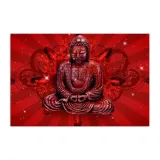 polski-obraz-na-plotnie-budda-czerwony-40x30