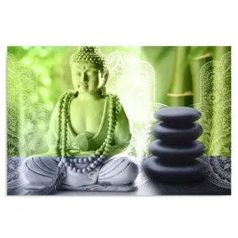 polski-obraz-na-plotnie-budda-i-kamienie-40x30