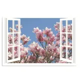 obraz-plotno-canvas-kwitnaca-magnolia-40x30