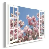 obraz-plotno-canvas-kwitnaca-magnolia-40x30-stan-nowy