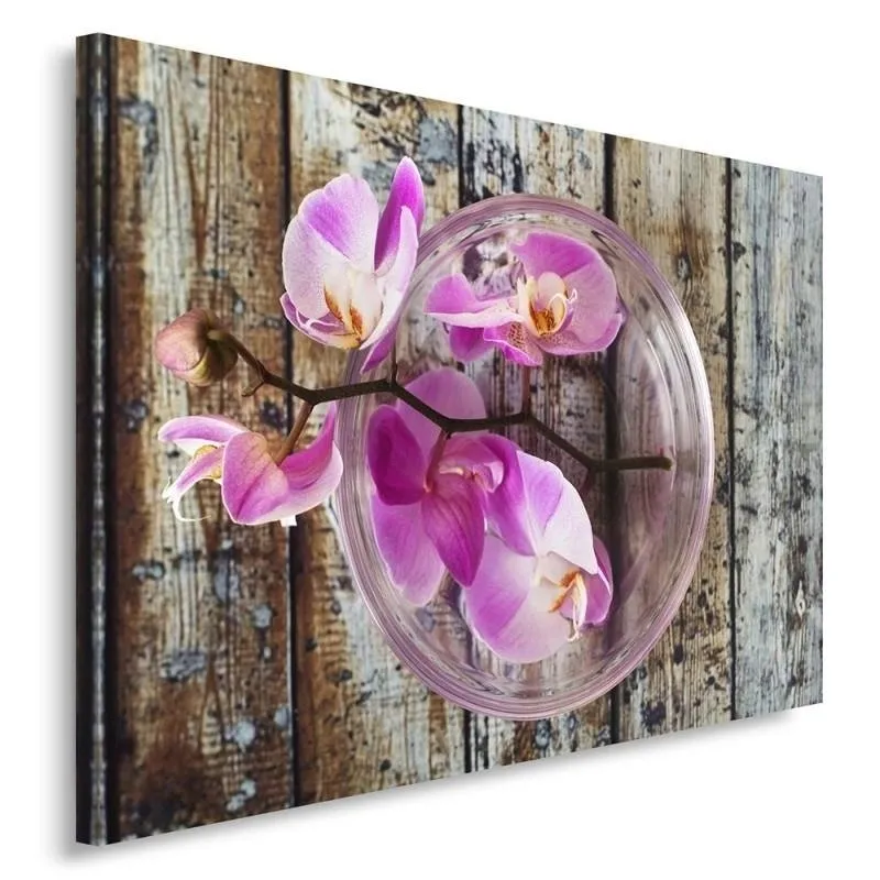 obraz-poziom-plotno-canvas-orchidea-na-tle-desek-80x60-stan-nowy
