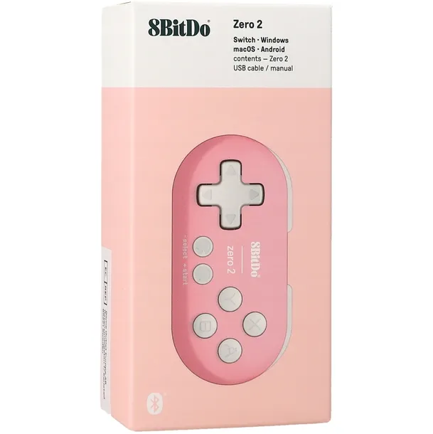 kontroler-pad-8bitdo-zero-2-rozowy-orswitch-macos-windows-steam-androidor-zasilanie-akumulatorowe