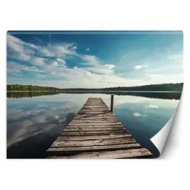 fototapeta-widok-z-pomostu-na-jezioro-i-las-450x315