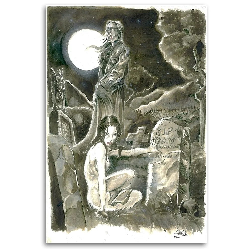 obraz-na-plotnie-cmentarz-noca-saqman-40x60