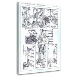 obraz-na-plotnie-szkic-komiksu-saqman-40x60