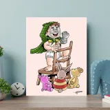 obraz-na-plotnie-maly-dokrot-doom-saqman-40x60-stan-nowy