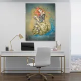 obraz-na-plotnie-delirium-saqman-40x60-stan-nowy