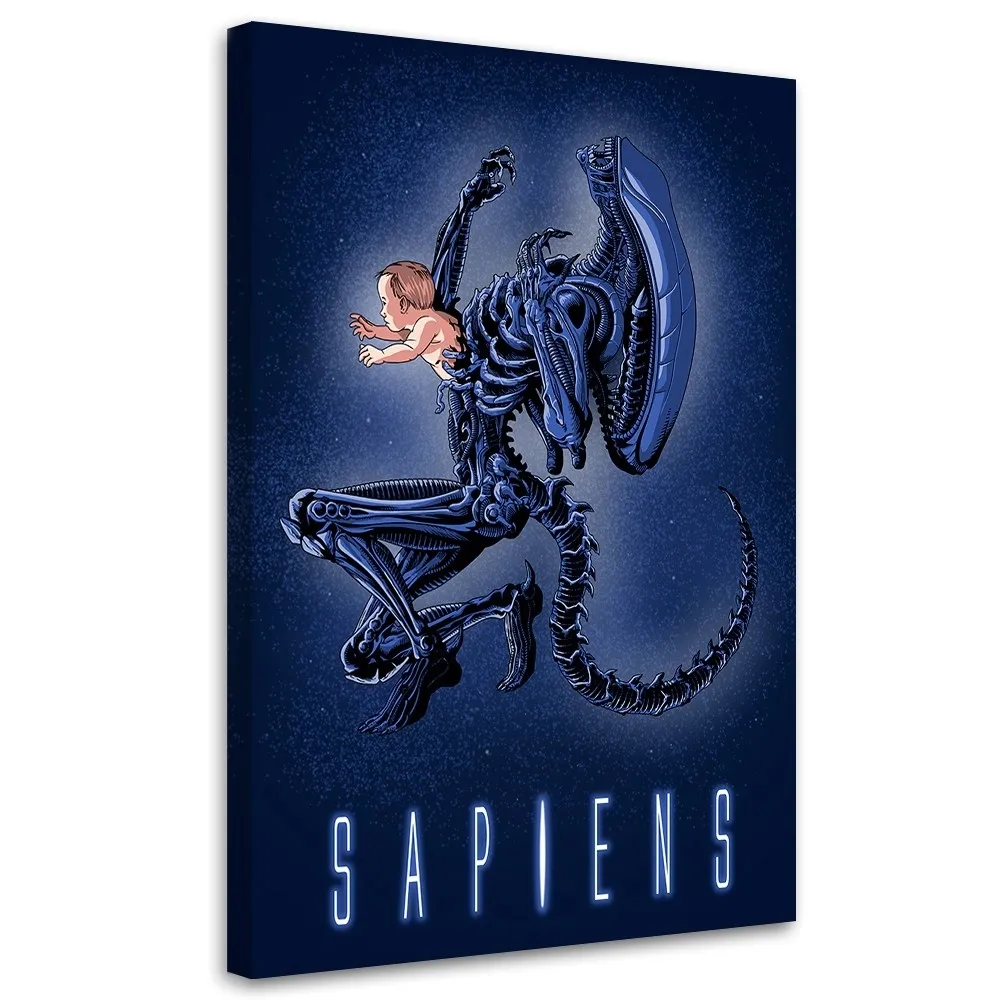 obraz-na-plotnie-narodziny-potwora-saqman-40x60