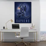 obraz-na-plotnie-narodziny-potwora-saqman-40x60-stan-nowy