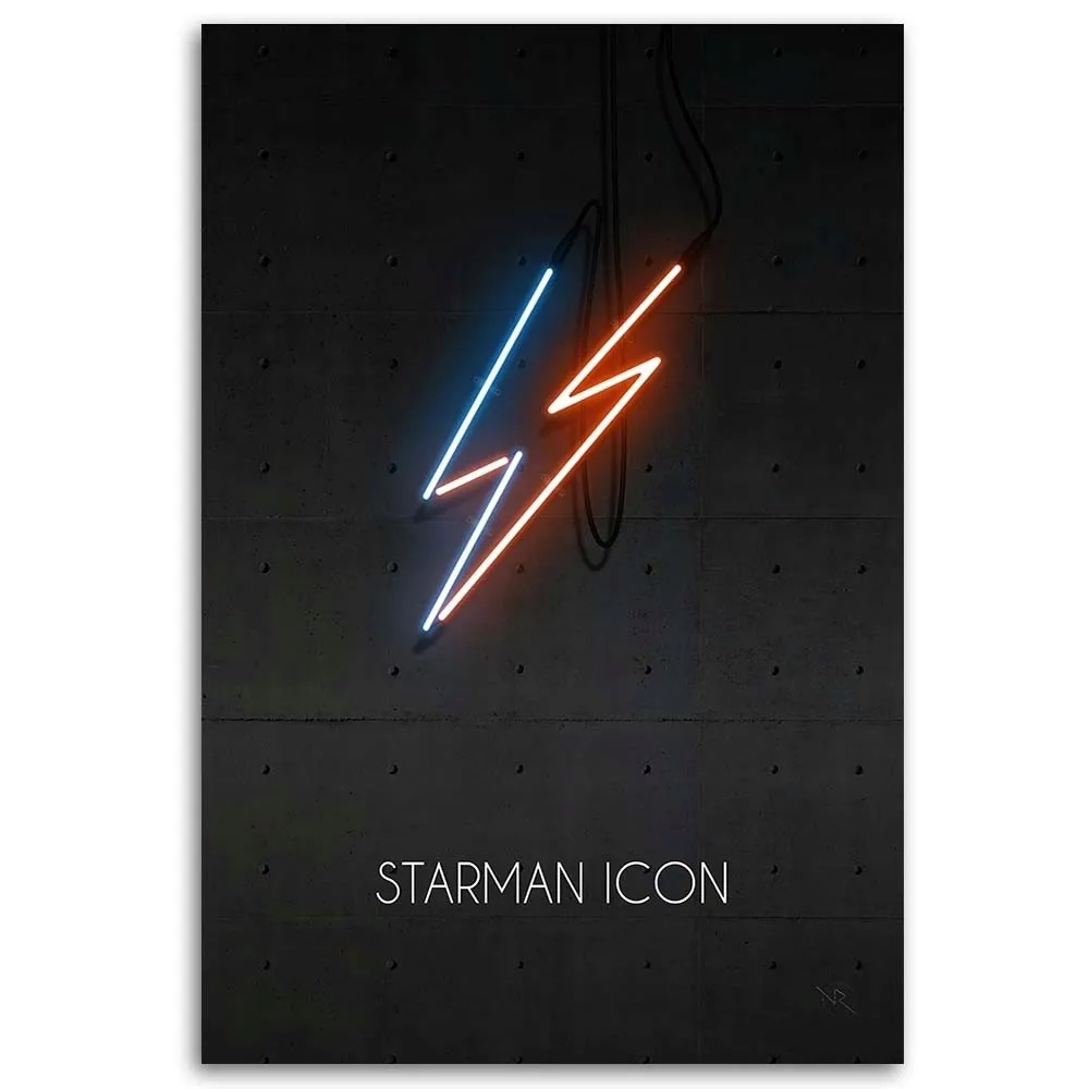 obraz-na-plotnie-piorun-neon-rubiant-60x90