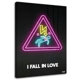 obraz-na-plotnie-milosc-neon-rubiant-60x90