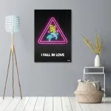 obraz-na-plotnie-milosc-neon-rubiant-60x90-stan-nowy