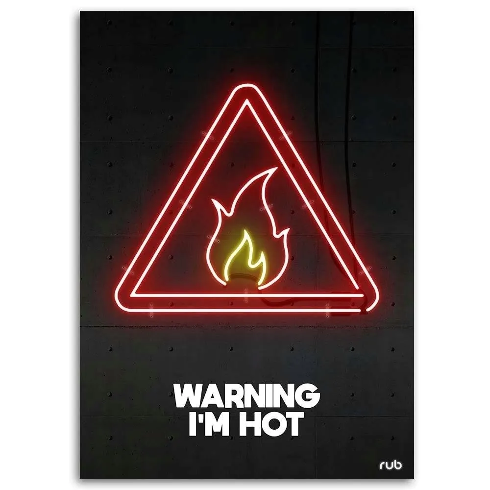 obraz-na-plotnie-ogien-neon-rubiant-60x90