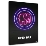 obraz-na-plotnie-slon-neon-rubiant-60x90