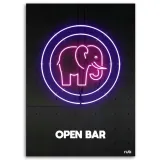 obraz-na-plotnie-slon-neon-rubiant-40x60-sposob-wykonania-druk-cyfrowy