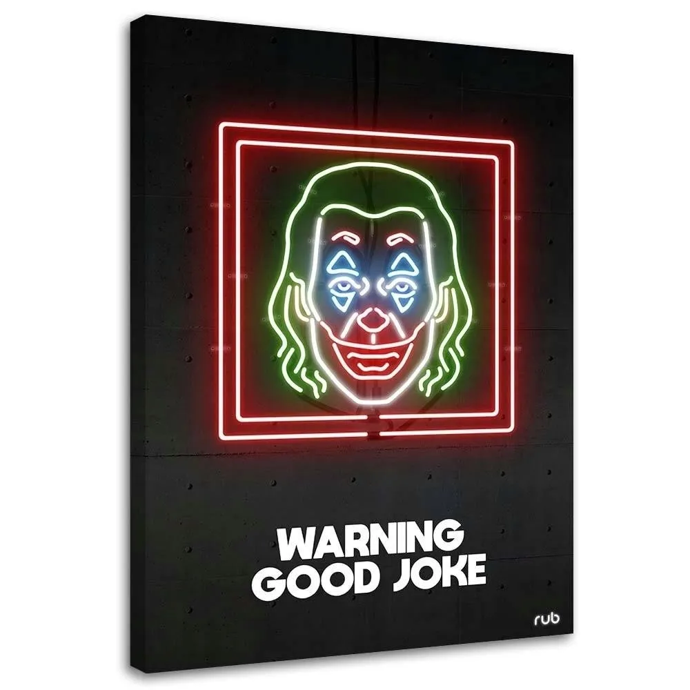 obraz-na-plotnie-joker-neon-rubiant-40x60