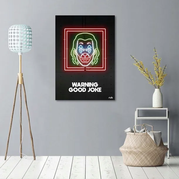 obraz-na-plotnie-joker-neon-rubiant-40x60-stan-nowy