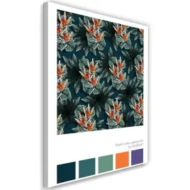 obraz-na-plotnie-pomaranczowe-lilie-wodne-40x60