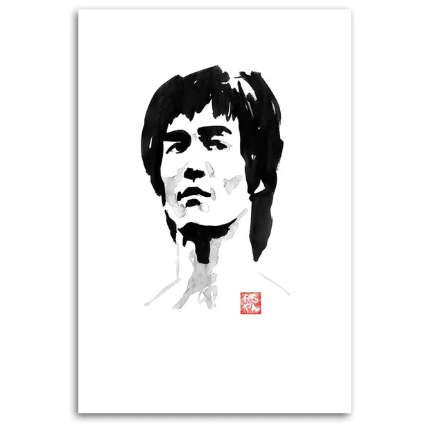 obraz-na-plotnie-bruce-lee-pechane-40x60-sposob-wykonania-druk-cyfrowy