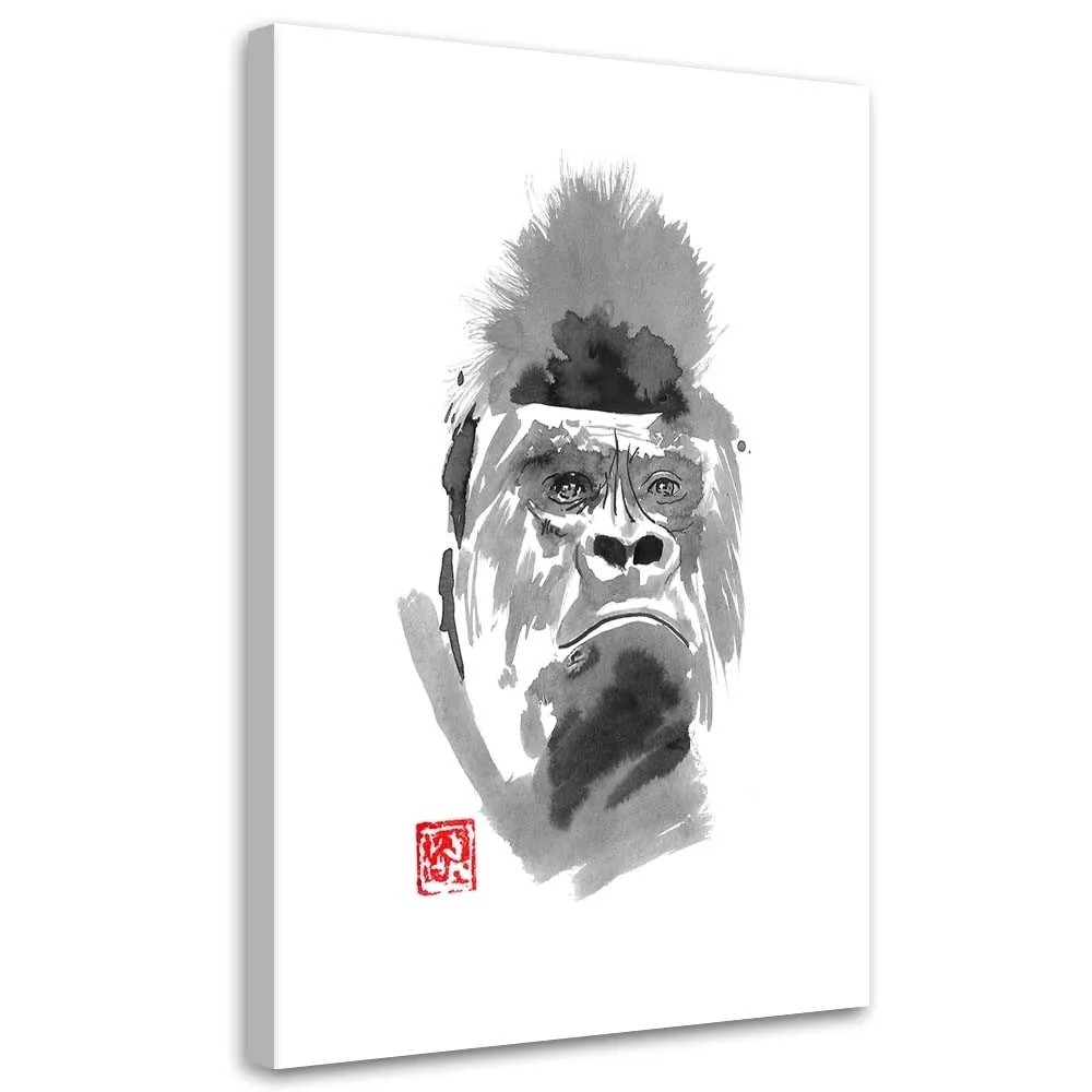 obraz-na-plotnie-goryl-pechane-40x60