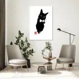 obraz-na-plotnie-elegancki-kot-pechane-40x60-stan-nowy
