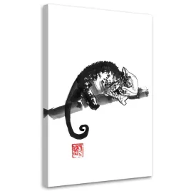 obraz-na-plotnie-kameleon-bandw-pechane-40x60
