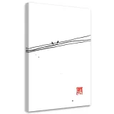 obraz-na-plotnie-ptaki-na-drutach-pechane-40x60