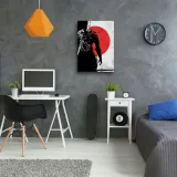 obraz-na-plotnie-postac-na-czerwonym-sloncu-60x90-stan-nowy