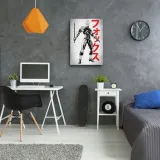 obraz-na-plotnie-robot-z-mieczem-ddjvigo-70x100-stan-nowy