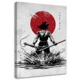 obraz-na-plotnie-son-goku-w-czasie-walki-40x60