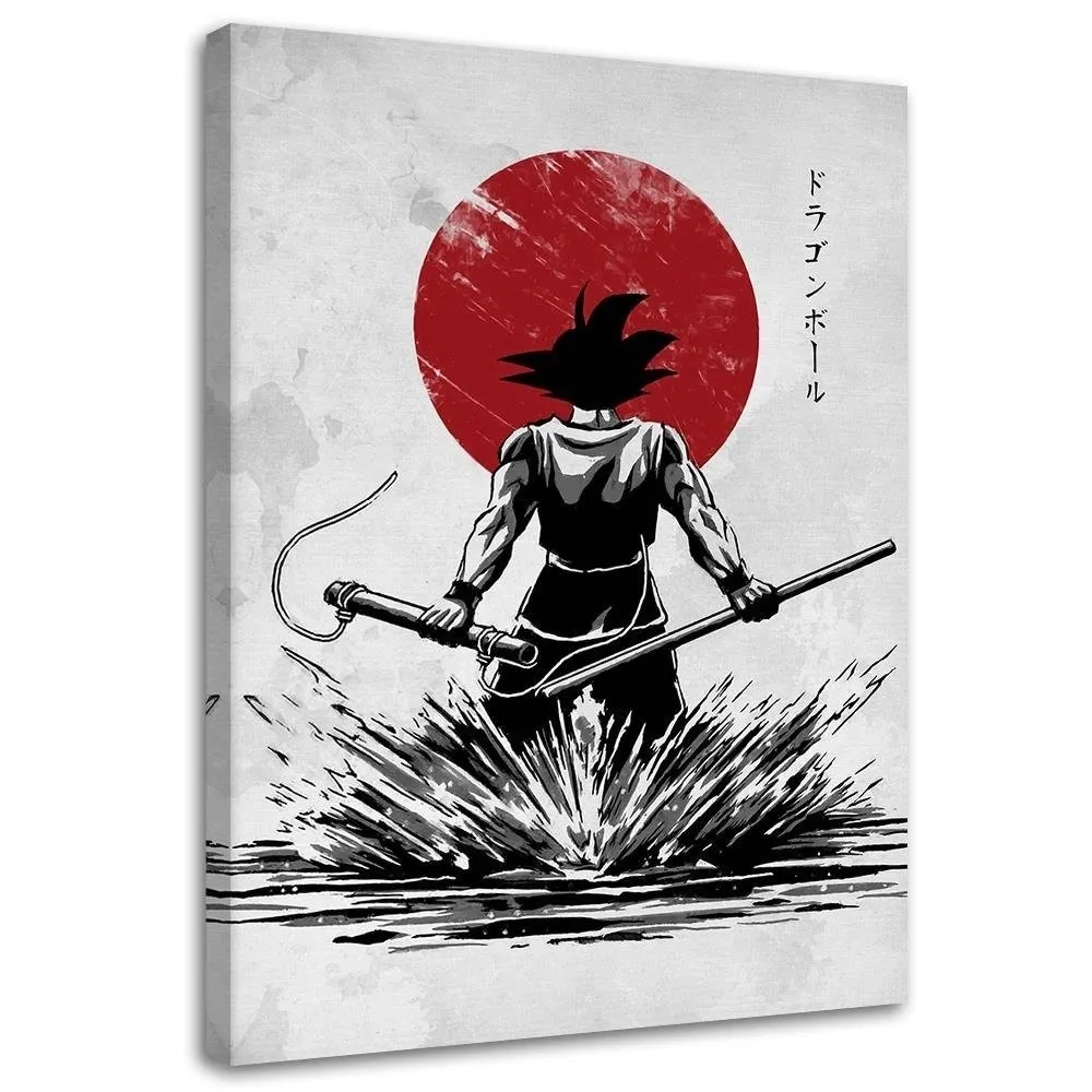 obraz-na-plotnie-son-goku-w-czasie-walki-40x60