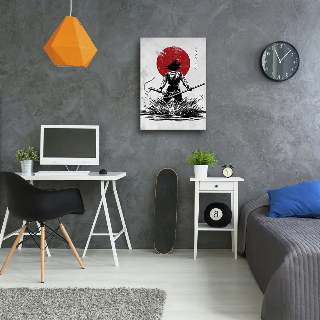 obraz-na-plotnie-son-goku-w-czasie-walki-40x60