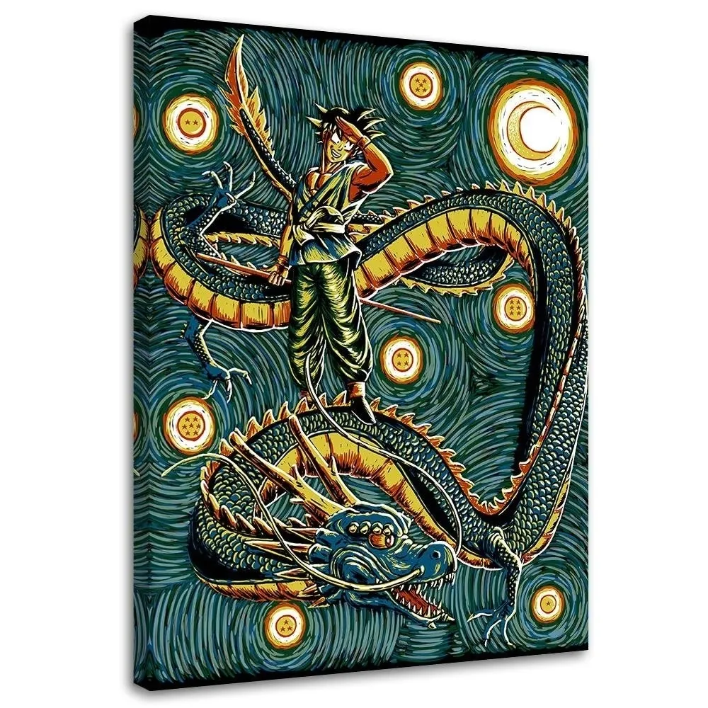 obraz-na-plotnie-kobieta-na-smoku-ddjvigo-40x60