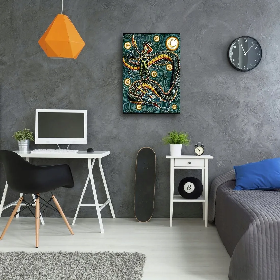 obraz-na-plotnie-kobieta-na-smoku-ddjvigo-60x90