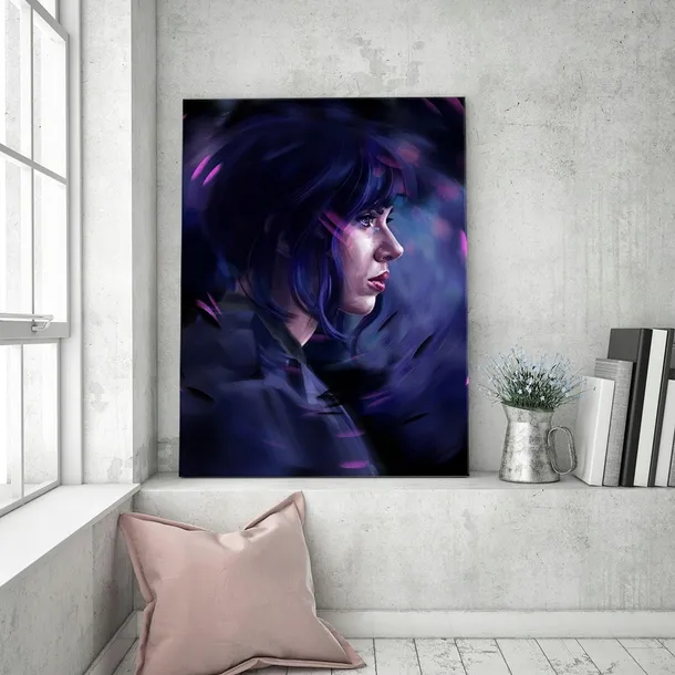 obraz-na-plotnie-portret-ghost-in-the-shell-80x120-stan-nowy