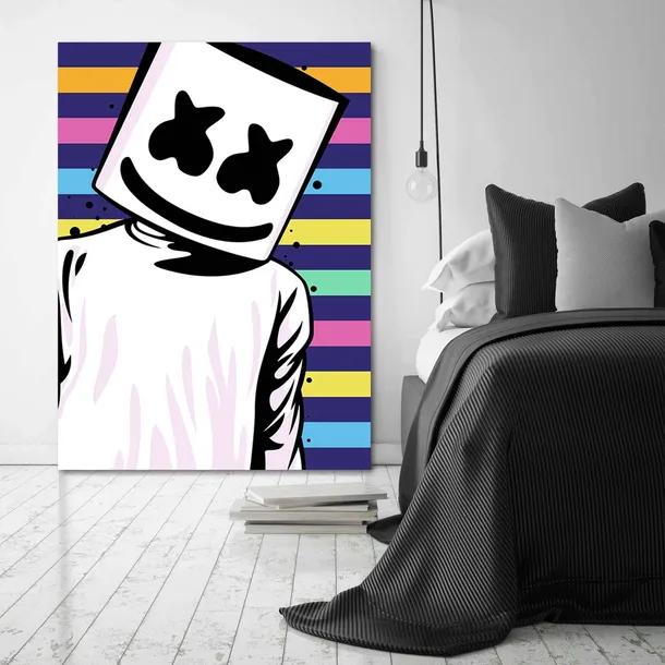 obraz-na-plotnie-marshmello-70x100-stan-nowy