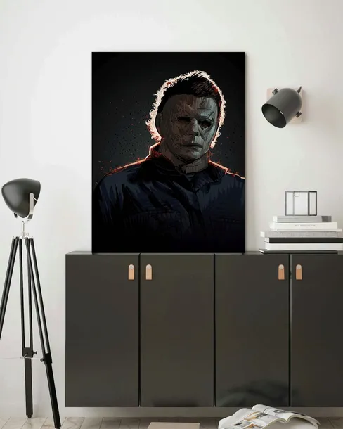 obraz-na-plotnie-michael-myers-70x100-stan-nowy