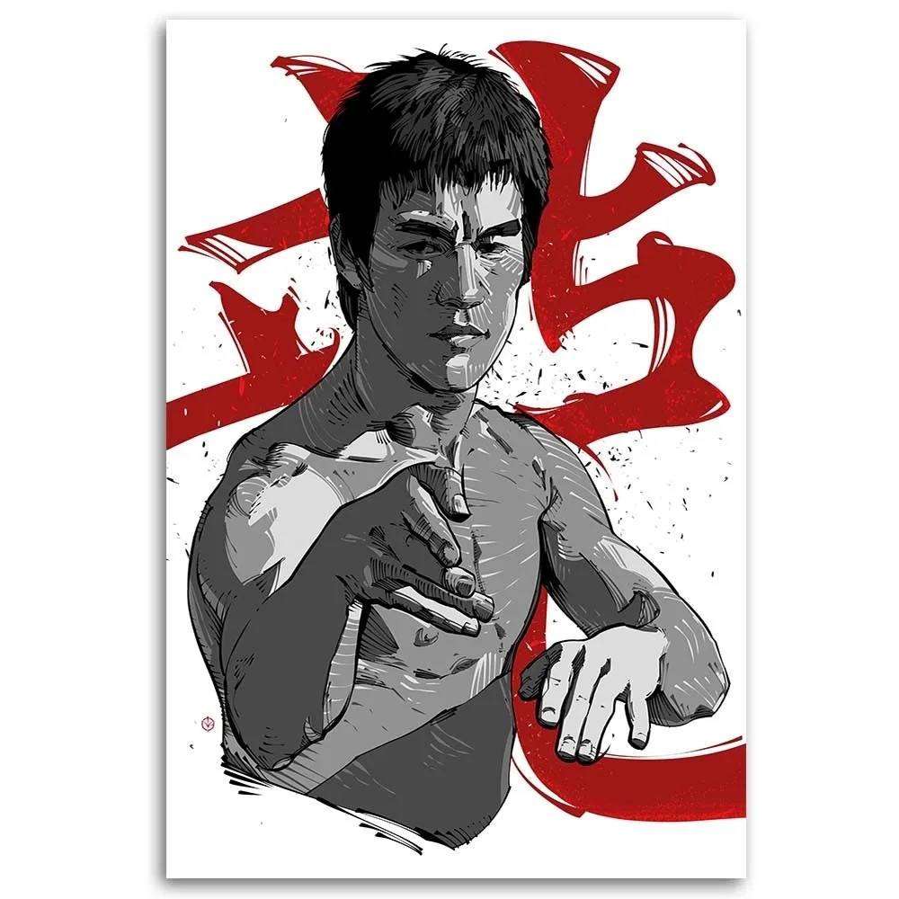 obraz-na-plotnie-bruce-lee-40x60