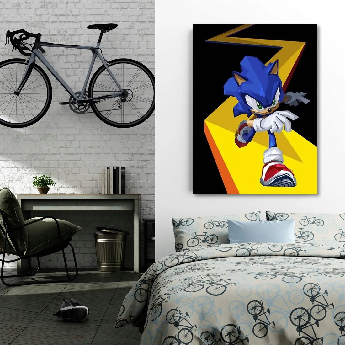obraz-na-plotnie-sonic-70x100