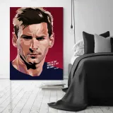 obraz-na-plotnie-lionel-messi-80x120-stan-nowy