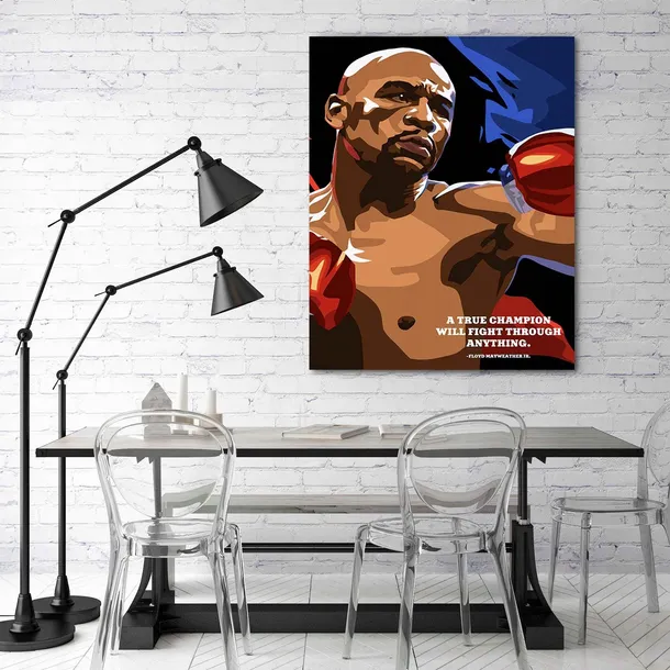 obraz-na-plotnie-floyd-mayweather-70x100-stan-nowy