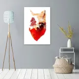 obraz-na-plotnie-las-w-glowie-lisa-40x60-stan-nowy