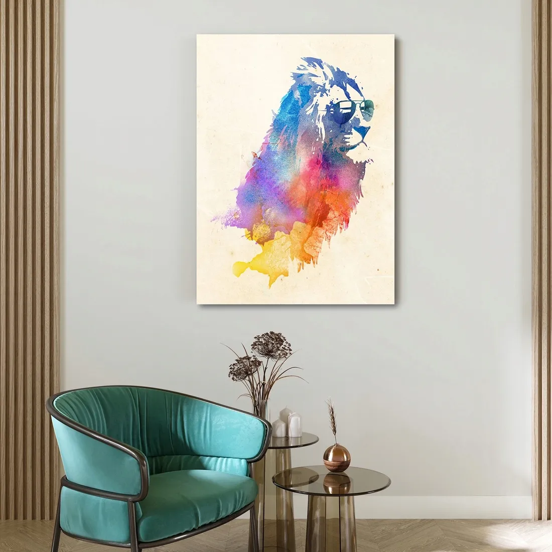 obraz-na-plotnie-lew-w-okularach-40x60