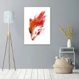 obraz-na-plotnie-czerwono-pomaranczowy-lis-40x60-stan-nowy